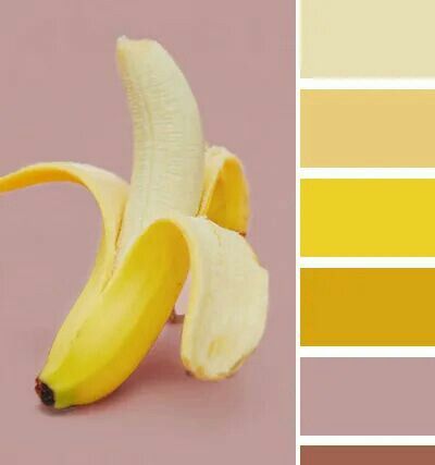 Kiwi Color Palette, Banana Color Palette, Yellow Swatches Colour Palettes, Pineapple Colour Palette, Banana Color, Color Schemes Colour Palettes, Design Seeds, Spring Inspiration, Colour Palettes