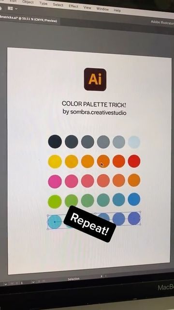 LOGO.CREATIVES on Instagram: "COLOR PALETTE TRICKS W/ Adobe Illustrator 🚨 ✨ Follow @logo.creatives for more design inspirations #logotype #logotutorials #adobeillustrator #graphicdesign ☄️ Support @sombra.creativestudio for this work!" Instagram Color Palette, Follow Logo, Illustrator Tips, Graphic Design Tips, More Design, Photoshop Illustrator, Colour Schemes, Adobe Photoshop, Adobe Illustrator