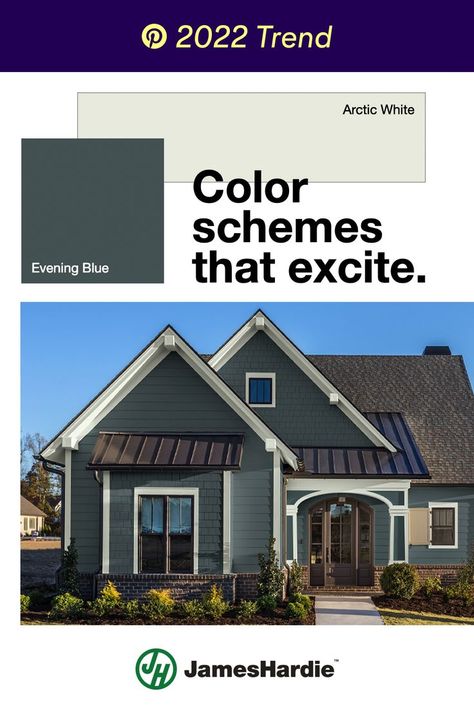 Exterior Paint Color Schemes, Gray Mountain, Exterior House Colors Combinations, Brown Roof, James Hardie, Exterior House Color, House Exterior Colors, House Siding, Modern House Exterior Colors