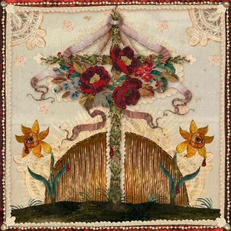 Andrea Zanatelli | ‘’for I'm to be queen of the May, mother’’ or “the maypole”/ from the embroidery series. 🌺🌞🥀 | Instagram Andrea Zanatelli, Il Dolce Far Niente, Art Romantique, S Embroidery, Dolce Far Niente, Be Queen, Rabbit Collection, May Queen, Victorian Goth