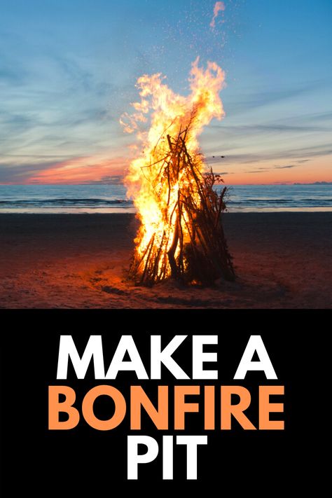 Bonfires are a great way to burn extra brush and spend the evening with friends and family! Here, we show you how to make a bonfire pit in your backyard! Read more at OwnTheYard.com! Bonfire Pit, Landscape Bricks, Bonfire Pits, Evening With Friends, Fire Pit Ring, Fire Ring, Fire Inside, Pea Gravel, Backyard Entertaining