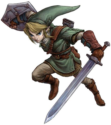 Link Action Pose from The Legend of Zelda: Twilight Princess Link Twilight Princess, Zelda Party, Zelda Tattoo, Zelda Fitzgerald, Zelda Twilight Princess, Majoras Mask, Link Zelda, Wind Waker, Zelda Art