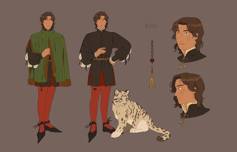 Late Medieval Clothing, Character Design Medieval, Medieval Oc, Medieval Character Design, Medieval Prince, Medieval King, Dnd Homebrew, Medieval Artwork, Clothes Reference