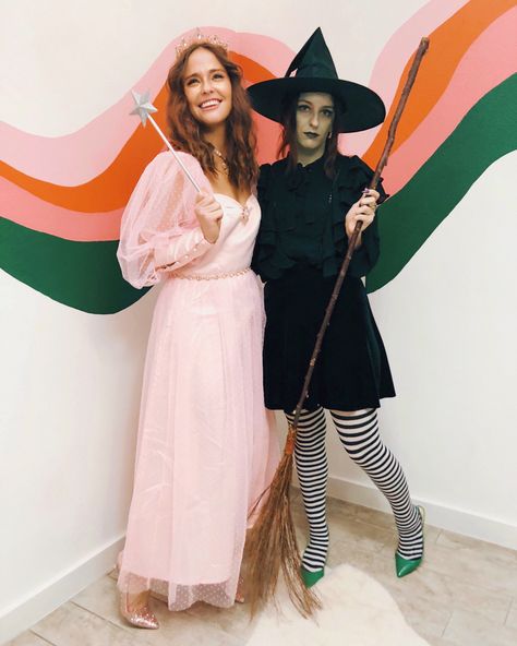 The Wicked Witch Of The West Costume, The Bad Witch Wizard Of Oz Costume, Wicked Costumes Halloween, Glenda And Wicked Witch Costume, Wicked Witch Halloween Costume, Wicked Halloween Costume, Wicked Witch Of The West Costume Diy, Wizard Of Oz Witch Costume, Diy Wicked Witch Of The West Costume