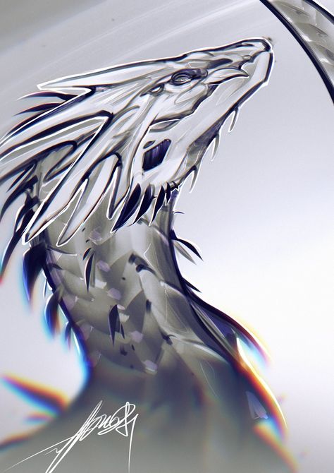 Alpha 〇 (COMMISSIONS CLOSED) (@ItsAlpha___) on X Lung Dragon Art, Lightning Dragon Art, Magic Animals Art, White Wyvern, Avian Oc, Mythical Dragon Art, Leviathan Monster, Dragon Breeds, Lung Dragon