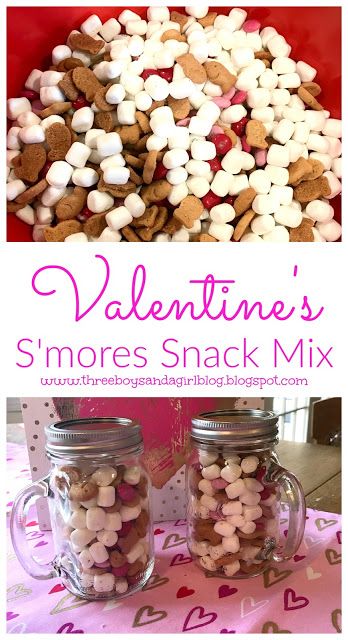 Easy Valentines Snacks, Easy Party Treats, Smores Snacks, Chex Mix Puppy Chow, Valentines Snacks, Trail Mix Recipes, Chex Mix Recipes, Heart Sprinkles, Fifty Shades Movie