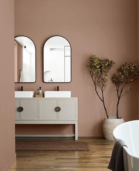 Redend Point Sw 9081, Sw 9081, Rose Paint Color, Mauve Bathroom, Mauve Paint Colors, Redend Point, Tan Paint Colors, Brown Paint Colors, Red Paint Colors