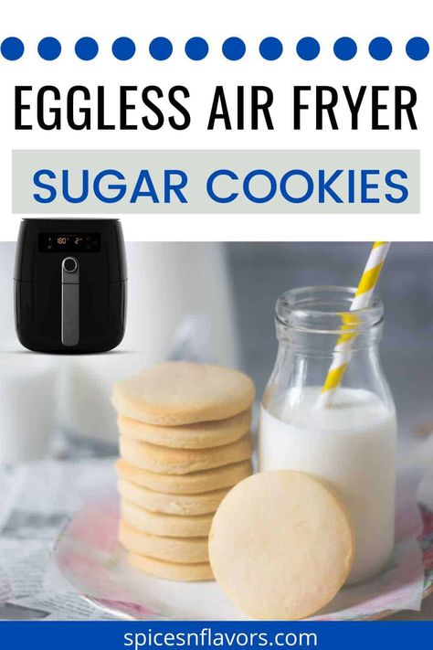 Air fryer sugar cookies are so easy to make. You can make them for a quick snack or a dessert. You can make air fryer sugar cookies from scratch or you can purchase Pillsbury sugar cookie premade dough. Both are great ways of making tasty cookies. You can also ice them with buttercream frosting for cut out cookies or eggless royal icing Air Fryer Sugar Cookies, Eggless Royal Icing, Air Fryer Cookies, Cookies Without Eggs, Sugar Cookies From Scratch, Pillsbury Sugar Cookies, Tasty Cookies, Bake Easy, Cookies From Scratch