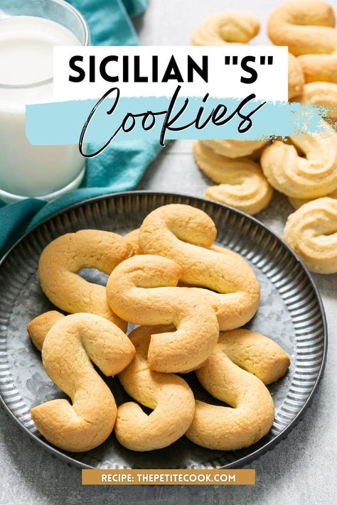 Italian S Cookies Recipe, Italian S Cookies, Best Italian Cookie Recipe, Sicilian Cookies, Italian Biscotti Recipe, Rainbow Cookies Recipe, Italian Christmas Cookie Recipes, Italian Cookie Recipe, Xmas Cookies Recipes