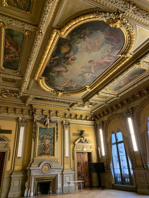 Palace Ceiling, Royal Interior, Luxury Ceiling Design, Castle Rooms, English Interior, Ceiling Art, Fancy Houses, Painting Subjects, Castle House