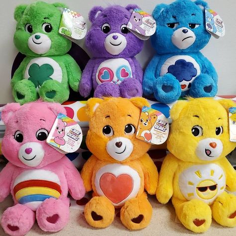 Care Bears Birthday Party, Mike And Sully, Figet Toys, Care Bears Plush, Funko Pop Dolls, Pop Dolls, Pink Teddy Bear, Cute Easy Drawings, Care Bear