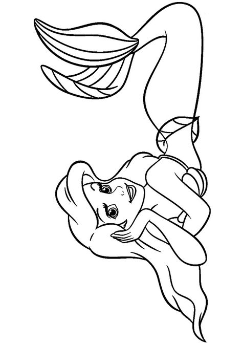 Coloring Page Ariel Color, Ariel Coloring Pages, Disney Coloring Sheets, Disney Princess Colors, Disney Princess Coloring Pages, 디즈니 캐릭터, Mermaid Drawings, Mermaid Coloring Pages, 강아지 그림