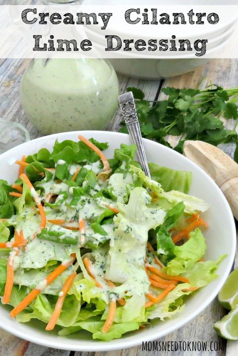 Creamy Cilantro Lime Dressing, Creamy Cilantro Dressing, Crockpot Meatloaf Recipes, Cilantro Lime Sauce, Light Sauce, Cilantro Dressing, Cilantro Lime Dressing, Lime Dressing, Cilantro Lime