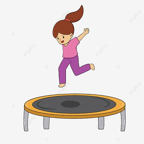 Trampoline Clipart, Print Design Trends, Cartoon Orange, Best Trampoline, Beach Illustration, Clip Art Png, Trampolines, Art Png, Downloadable Art