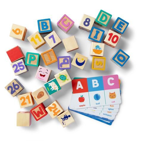 Melissa & Doug® Ms. Rachel™ Wooden Learning Blocks, 30 Building Blocks with Letters, Numbers & 14 Play Cards, Toddler Toys for Boys and Girls 18M to 3+ Toddler Videos, Ms Rachel, Tummy Time Mat, Play Cards, Learning Toys For Toddlers, Baby Teething Toys, Family Learning, Melissa And Doug, Toy Storage Boxes