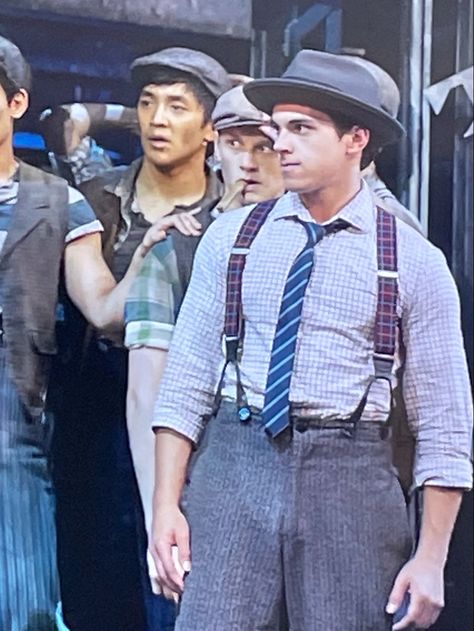 Oscar Delancey Newsies, Delancey Brothers Newsies, Paper Boy Outfit, Tumnus Costume, Newsies Uk, Newsies Jr, Newsies Costume, Newsies Live, Musical Theatre Costumes