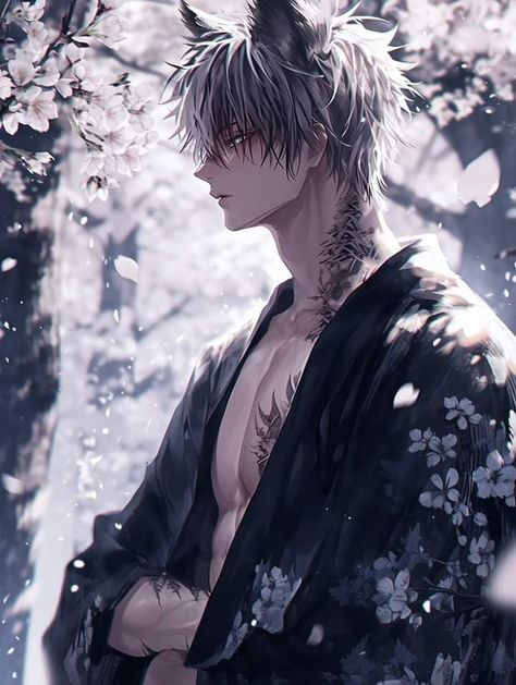 Werewolf Art, Dark Anime Guys, Cool Anime Guys, Anime Wolf, Guy Drawing, Character Design Male, Anime Drawings Boy, Boy Art