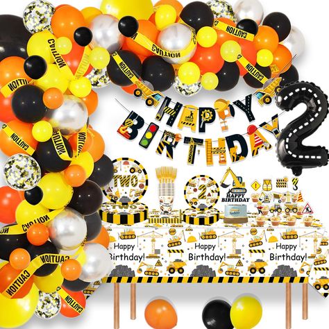 PRICES MAY VARY. Many Occasions: Construction 2nd birthday party supplies are great to decorate Construction 2nd birthday party, Construction two years old party, Dump Truck second birthday party, etc. Construction two years old party supplies can make your party theme more distinct, and the party atmosphere more high. Construction Theme Design: A construction theme party decorations set will make you satisfied, this construction birthday decorations tableware set is designed with classic constr Two Year Old Birthday Party Trucks, Construction 2nd Birthday Party, Construction 2nd Birthday, Construction Theme Party Decorations, Bday Party Decorations, Construction Truck Birthday, Construction Birthday Decorations, Birthday Party Plates, Construction Theme Party