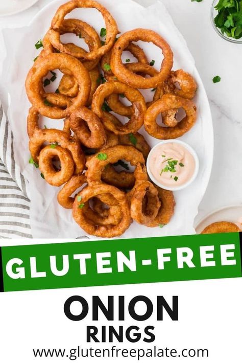 Gluten Free Onion Rings Green Bean Casserole Recipes, Bean Casserole Recipes, Gluten Free Chicken Wings, Gluten Free Onion Rings, Battered Onion Rings, Cursed Doodles, Gluten Free Recipes Appetizers, Gluten Free Sides, Rings Minimalist