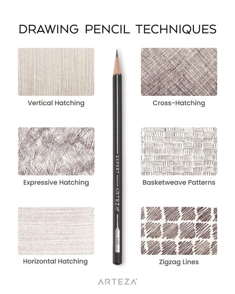 Pencil Drawing Techniques, Drawing Pencils, Pencil Drawing Tutorials, Illustration Techniques, Artist Materials, Pencil Drawings Easy, Animal Crafts For Kids, Drawing Prompt, Sketch Notes