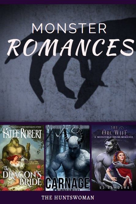 Spooky monster hand shadow with text "Monster Romances" in front of it and then 3 different covers of monster romances at the bottom.  The graphic is dark eggplant purple. Orc Romance, Monster Romance Art, Dragon Romance, Monster Romance, Monster Lover, Women Books, New Books To Read, Monster Romance Books, Spicy Monster Romance Books