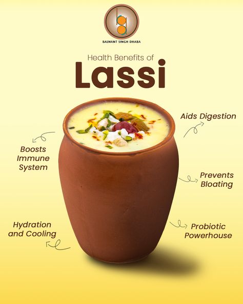 Lassi is an age-old Punjabi after meal beverage which is known for its numerous benefits such as aiding digestion, providing calcium and vitamin D and more. Furthermore, lassi is cooling and calming, which prevents you from experiencing sunstrokes or nausea.

📍 10/B, Harish Mukherjee Rd, Bhowanipore, Kolkata, West Bengal 700025

📞  099039 75361

# #SavorWithBalwants #BalwantsEats #FlavorsOfBalwants  #BalwantsKitchen  #BalwantsCuisine #BalwantsSpecials #SummerSip #RabdiLassi #LassiLove Punjabi Lassi, Calcium And Vitamin D, West Bengal, Vitamin D, Kolkata, Vitamins, Benefits, 10 Things, Quick Saves