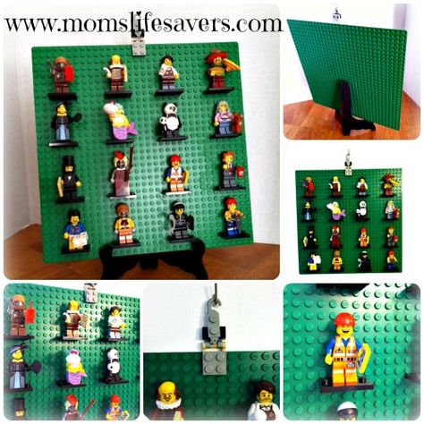 Mini Figure Display Diy, Lego Mini Figures Display Ideas, Lego Mini Figure Display, Declutter Kids Room, Mini Figure Display, Lego Minifigure Display, Lego Figurine, Lego Organization, The Lego Movie