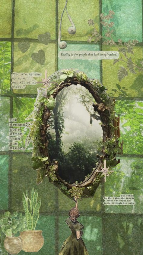 #quotes #vintage #nature #vibes #aesthetic #green #greenaesthetic Nature Vibes Aesthetic, Wallpaper Earthy, Nature Vibes, Earthy Aesthetic, Faeries Gardens, Fairy Aesthetic, Aesthetic Green, Beautiful Collage, Paper Art Craft