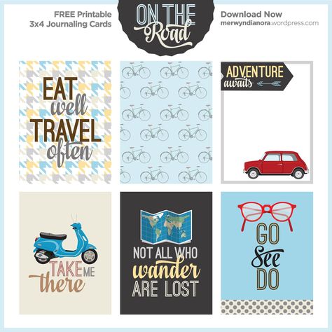 WOOHOO! Finally here it comes! I've done with my first freebie for you. It's 3x4 Journaling Cards, perfect for Project Life, Scrapbook Layout, or anything you can create with it. I haven't done wit... Journaling Travel, Project Life Free, Notebook Journaling, Project Life Freebies, Scrapbook Printables Free, Project Life Printables, Life Printables, Life Scrapbook, Project Life Scrapbook