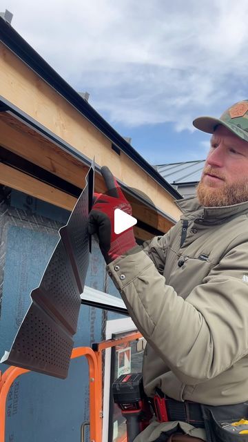 1.1M views · 10K likes | RR Buildings on Instagram: "First time using SpeedLap soffit!! Not only is it insanely quick and easy thanks to its innovative design, but Metal Wholesale will precut this to any length needed!  I am thinking porch ceilings would be a perfect place to install this product.  What do you think about this soffit?" Soffit Ideas, Patio Ceiling Ideas, Roof Soffits, Traditional Garden Design, Metal Roof Houses, Metal Shop Building, Yard Ideas Cheap, Porch Ceiling, Diy Outdoor Furniture Plans