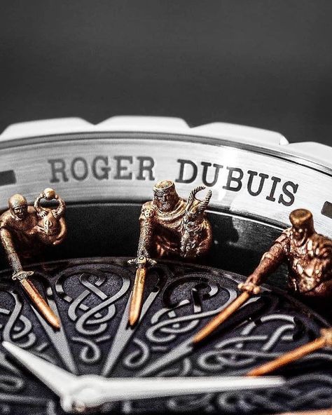 World of Watches 🇩🇪 on Instagram: “Legendary shots of the Roger Dubuis Knights of the Round Table II with 12 hand-engraved and sculpted miniature bronze knights ⚔️ . 📸…” Knights Of The Round Table, Roger Dubuis, Couple Watch, Richard Mille, Rolex Daytona, Audemars Piguet, Rolex Datejust, Swiss Watches, Round Table