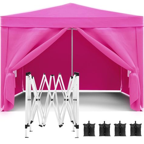 PRICES MAY VARY. Complete Outdoor Canopy Tent Set: Elevate your outdoor experiences with our 10x10 pop up canopy tent set. This comprehensive package includes 2 sidewalls, 2 zipper walls, 4 weight bags, and a convenient carry bag, providing all you need for a well-equipped and protected outdoor space. Durable and Protective Construction: Crafted from high-quality 210D Oxford fabric, our party tent features a silver-coated, waterproof, and UV50+ protective layer. The sturdy powder-coated steel tu Tents For Parties, Pop Up Canopy Tent, Party Tent, Canopy Outdoor, Canopy Tent, Carry Bag, Gazebo, Tent, Pop Up