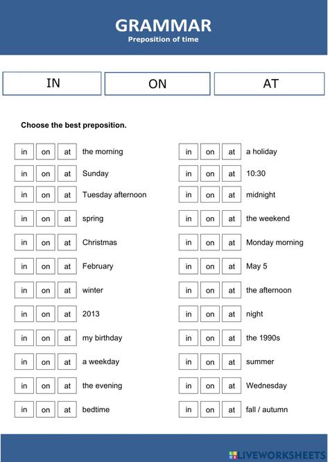 At On In Worksheet, In On At Worksheet, Preposition Worksheets Class 1, In On At, Worksheet On Preposition, Use Of Preposition Worksheet, In On At Prepositions Worksheet, In On At Prepositions Of Place, 5th Class