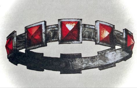 Description: A circlet of Valyrian steel, set with big square-cut rubies. Royal Bearers:Aegon I , Maegor I , Aegon II , Daeron I Aegon The Conqueror Crown, Aegon Crown, Targaryen Men, Aegon The Conqueror, Viserra Targaryen, High Valyrian, Valyrian Steel, Rhaenys Targaryen, Aegon Targaryen