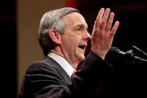 Evangelical pastor Robert Jeffress thinks the Catholic Church is a 'cult-like pagan religion'  ||  Evangelical pastor says Catholicism's success is because of "the genius of Satan." http://www.newsweek.com/did-satan-create-catholicism-trump-supporting-pastor-robert-jeffress-thinks-so-690176?utm_campaign=crowdfire&utm_content=crowdfire&utm_medium=social&utm_source=pinterest Spiritual Authority, Romans 13, Dog Whistle, Book Of Revelation, Roman Catholic Church, Kim Jong, Catholic Church, Big Dogs, Government