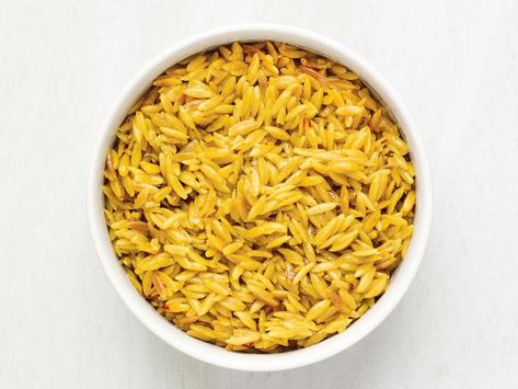 Rice Substitute, Orzo Recipe, Orzo Pasta Salad, Orzo Recipes, Clam Recipes, Cucumber Recipes Salad, Food Network Magazine, Pasta Shapes, Food Magazine