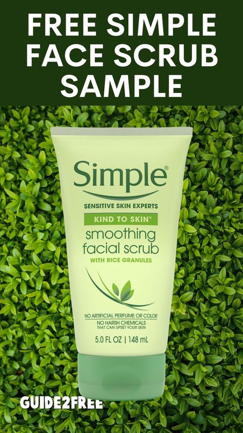 TRY A FREE SIMPLE FACE SCRUB SAMPLE! Simple Smoothing Facial Scrub gently lifts dry, dead skin cells to help your skin look brighter and more even textured, plus it’s a perfect blend of the purest possible skin loving ingredients with added vitamins. Antiaging Skincare Routine, Anti Aging Skincare Routine, Natural Face Skin Care, Skin Natural Remedies, Home Remedy For Cough, Cold Sores Remedies, Age Gracefully, Natural Sleep Remedies, Natural Cold Remedies