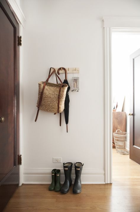 Entrance Hall Organisation, Peg Rail Shelf Entryway, Entry Way Peg Shelf, Entry Hooks Shelf, Entry Wall Hooks And Shelf, Hallway Hooks With Shelf, Hallway Style, Amanda Jane Jones, Peg Rail