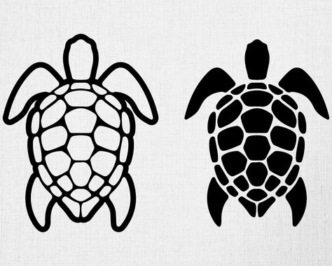 Animal Silhouette Printable, Holiday Tattoo, Sea Turtle Svg, Ocean Svg, Turtle Svg, Boss Moves, Slogan Tees, Free Vector Files, Diy Tops