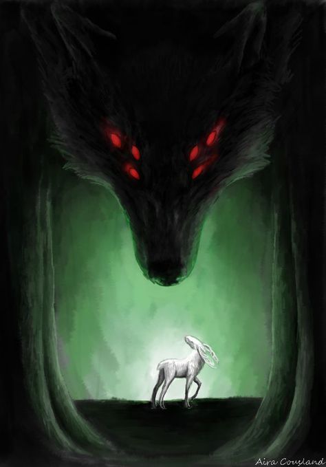 The Dread Wolf, Fen Harel, Dragon Age Solas, Dread Wolf, Shadow Wolf, Dragon Age Characters, Mythical Dragons, Scary Animals, Beast Creature