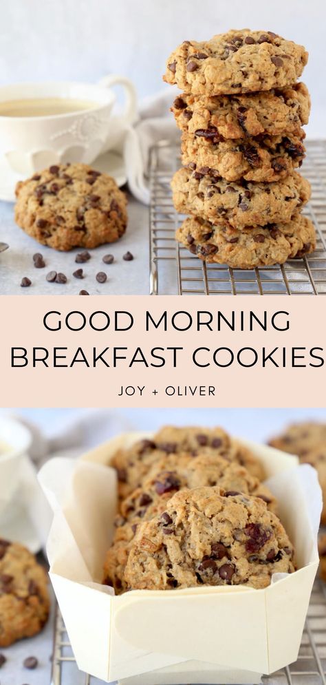 Waking up with an easy grab and go breakfast is going to make busy mornings more peaceful.  Good Morning Breakfast Cookies are the perfect protein packed, gluten free, low sugar breakfast cookie that will satisfy your morning hunger. #breakfast #glutenfree #cookie #mealprep Healthier Sweet Breakfast, Easy Breakfast Treats For Work, Gf Breakfast Cookies, Low Carb Breakfast Cookies Healthy, Grain Free Breakfast Cookies, High Protein Breakfast Cookies Low Carb, Oatmeal Breakfast Cookies Healthy, Crunchy Breakfast Cookies, Protein Breakfast Cookies Low Carb