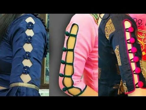 Sleeve design Arms Designs For Suits, Suit Sleeves Design Latest, Suit Sleeves Design, Sleeves Design For Kurtis, Suit Sleeves, Salwar Suit Neck Designs, Kurti Sleeves, Full Sleeves Design, Hand Dress