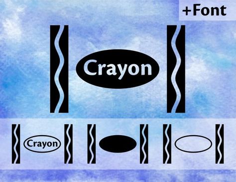 Found on Bing from www.etsy.com Crayola Logo, Crayon Logo, Crayon Template, Crayon Svg, Crayola Crayons, Cricut Free, Book Week, Svg For Cricut, Free Svg Cut Files