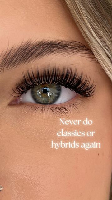 MADDI MORRIS | LASH EDUCATOR on Instagram: "Angel lashes are totally replacing traditional classic and hybrid styles!😏👼🏼 want to learn how to create them, price them and advertise them as a service? I made a super affordable, virtual class! take the online mini training, at lightheartlash.com link in bio! I’m loving seeing your beautiful recreations guys, thank you for all the tags! ✨✨✨ #angellashes #angellashsets #lashmapping #lashmanuals #onlinelashtraining #onlinelashes #angellashclass" Classic Fake Eyelashes, Hybrid Lashes Styles, Hybrid Eyelashes Extensions, Lash Extension Doll Eye, 15mm Lash Extensions, Subtle Fake Lashes, Angle Lash Extensions, Lash Extensions Advertising, Natural Looking Lash Extensions Classic