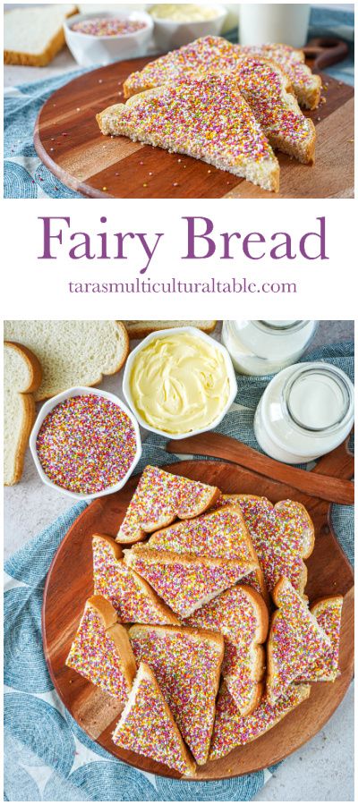 Slices of Fairy Bread on a wooden board. Fairy Bread Australian, Fairy Bread Recipe, Hundreds And Thousands, Aussie Food, Fairy Bread, Homemade Breads, Creative Snacks, Yeast Bread Recipes, Star Food