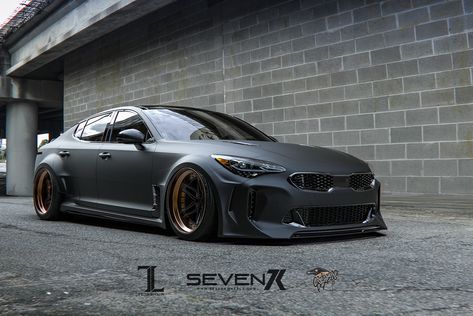 KIA Stinger Widebody kit on Behance Kia Optima Turbo, Kia K5, Kia Stinger, Custom Cars Paint, Kia Motors, Nissan Cars, Wrap Ideas, Street Racing Cars, Zoom Zoom