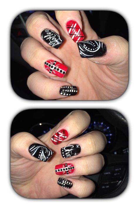 Motley Crue Nails, Nails Makeup, Motley Crue, I Love Nails, Love Nails, Nails Nails, Makeup Nails, Nail Ideas, Class Ring