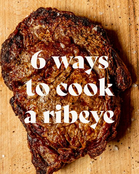 Perfect Ribeye Steak, How To Cook Ribeye, Reverse Sear Steak, Cooking Ribeye Steak, Ribeye Steak Recipes, Seasoned Butter, Pan Seared Steak, Leftover Steak, Healthy Beef Recipes