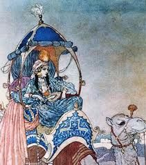 imagesCAV05KLR The Queen Of Sheba, Orientalist Paintings, Golden Age Of Illustration, Thelma And Louise, Queen Of Sheba, The Sorceress, Three Witches, Edmund Dulac, Illustration Kunst