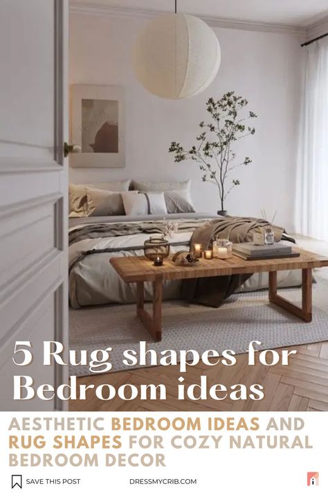 Explore 5 Rug shape ideas for incorporating earth-toned neutrals into your bedroom decor. From cozy bedroom rugs to exquisite ivory pieces, explore a range of options to elevate your space. Embrace the calming influence of earth tones with these carefully curated design inspirations. Suitable for coastal beach neutral bedroom, modern boho bedroom, mid century, scandinavian and japandi interiors. Find the best ivory rugs, neutral rugs, handtufted rugs by using our rug visualization function. Neutral Bedrooms With Pop Of Color, Bedroom Rugs Under Bed, Bedroom Mid Century, Ivory Rugs, Bedroom Rug Placement, Neutral Bedroom Ideas, Rugs Neutral, Shape Ideas, Modern Boho Bedroom